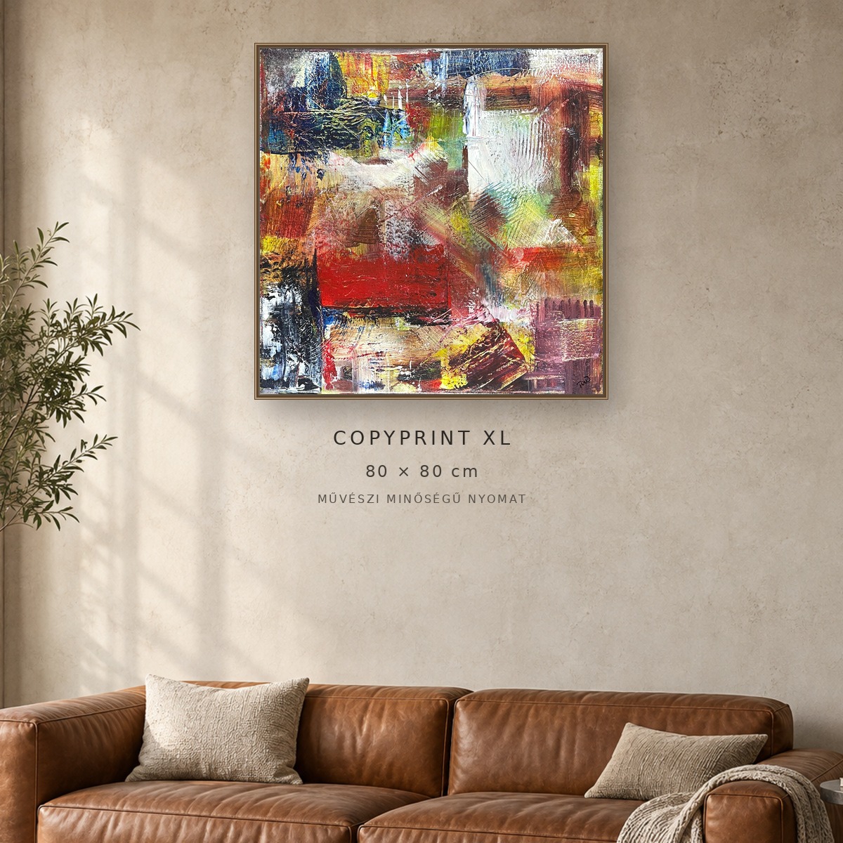 Copyprint XL művészi nyomat enteriőrben – szemből