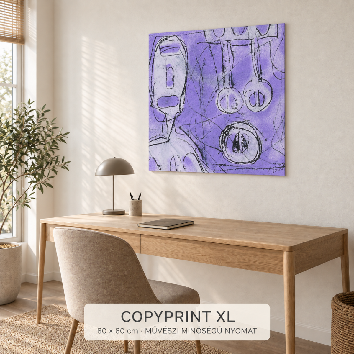 Copyprint XL művészi nyomat enteriőrben – perspektivikus nézet