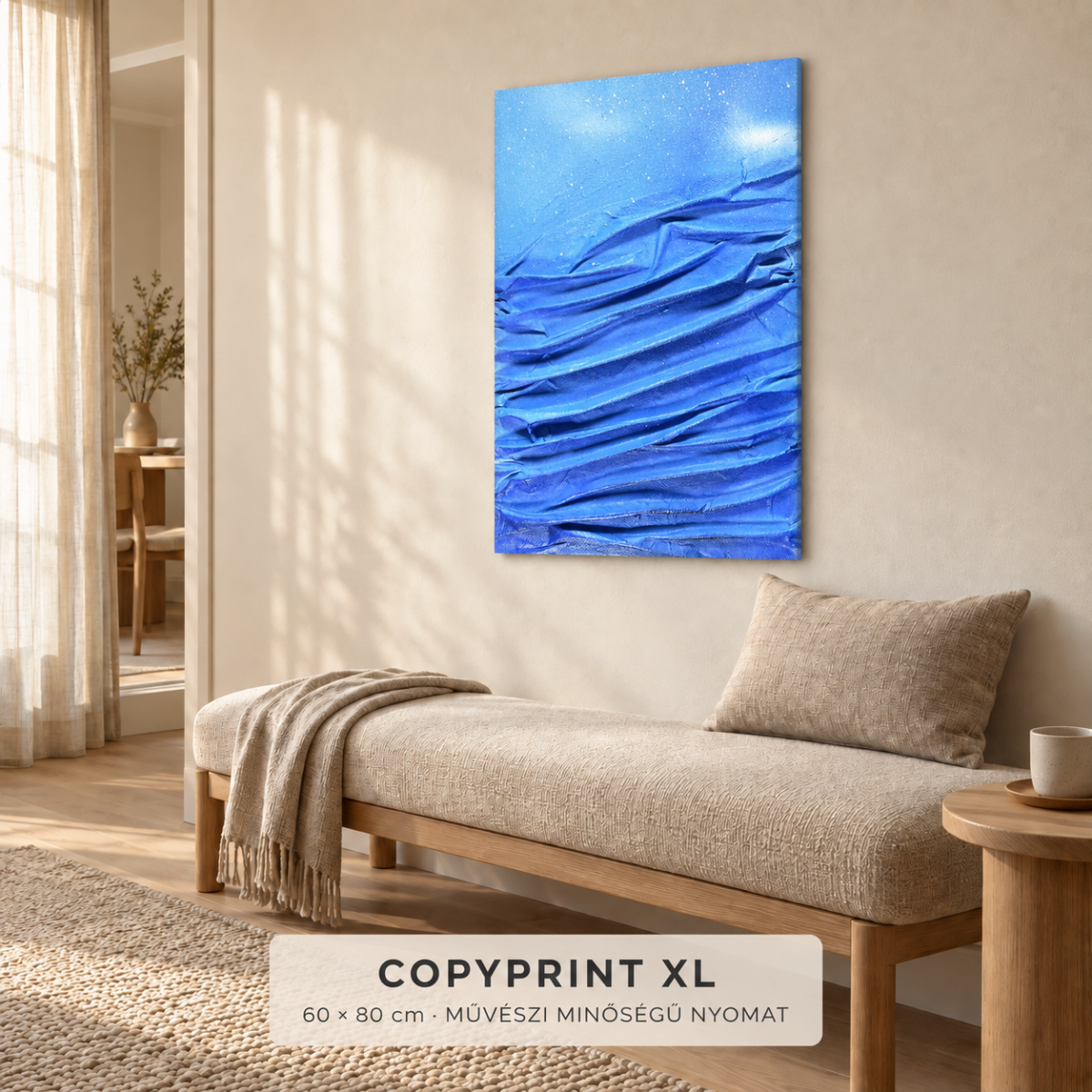 Copyprint XL művészi nyomat enteriőrben – perspektivikus nézet