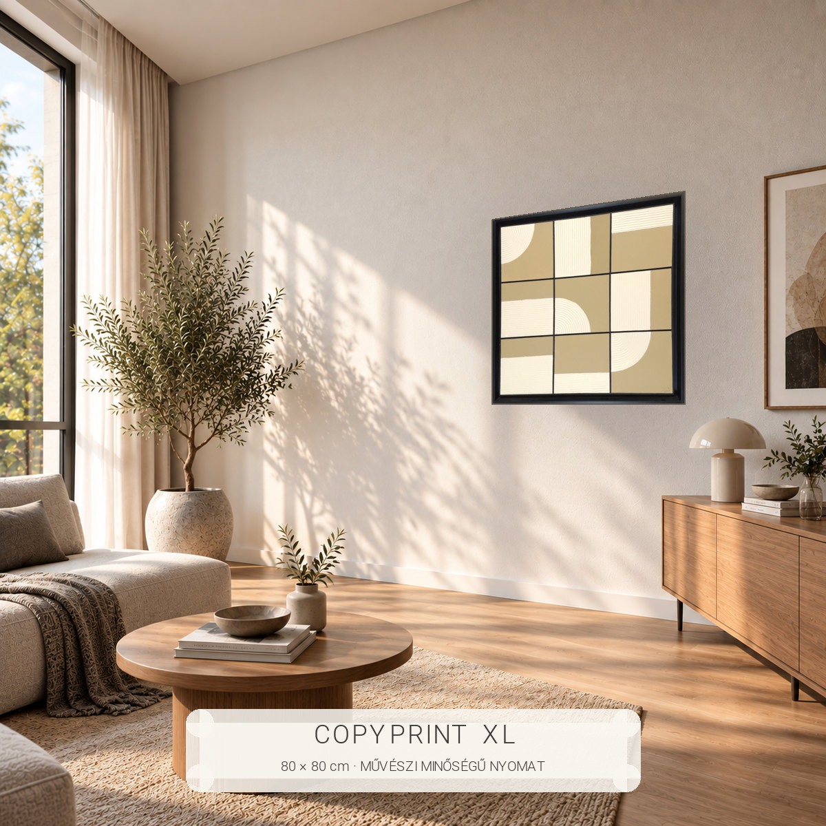Copyprint XL művészi nyomat enteriőrben – perspektivikus nézet